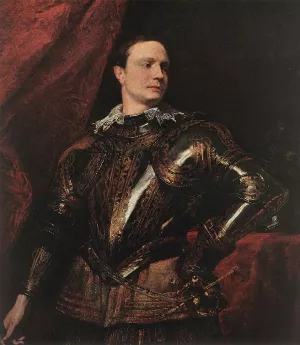 Portrait of a Young General Oil painting by Sir Anthony Van Dyck
