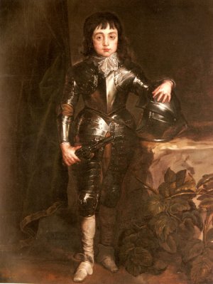 Portrait of Charles II When Prince of Wales by Sir Anthony Van Dyck Oil Painting