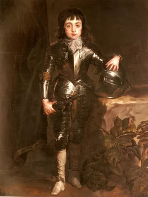 Portrait of Charles II When Prince of Wales by Sir Anthony Van Dyck - Oil Painting Reproduction