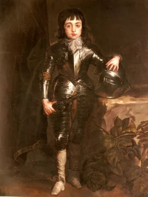 Portrait of Charles II When Prince of Wales Oil painting by Sir Anthony Van Dyck