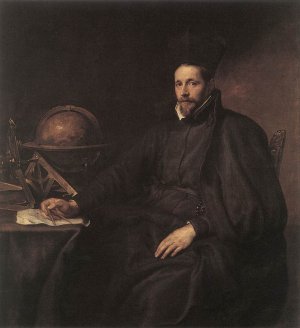 Portrait of Father Jean-Charles della Faille, S.J. by Sir Anthony Van Dyck Oil Painting