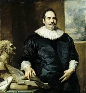 Portrait of Justus van Meerstraeten by Sir Anthony Van Dyck - Oil Painting Reproduction