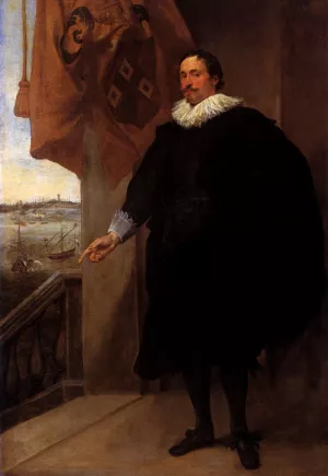 Portrait of Nicolaes van der Borght Oil painting by Sir Anthony Van Dyck
