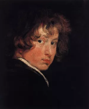 Self-Portrait at the Age of Sixteen by Sir Anthony Van Dyck Oil Painting