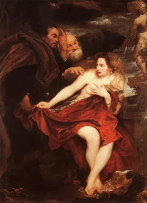 Susanna and the Elders painting by Sir Anthony Van Dyck