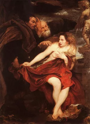 Susanna and the Elders Oil painting by Sir Anthony Van Dyck