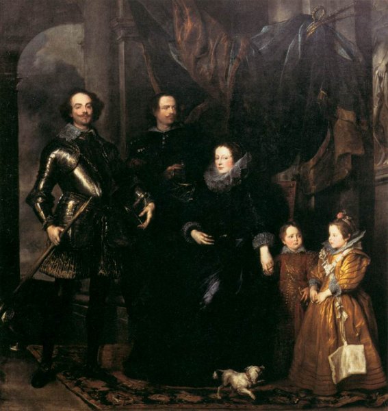 Main Product Photo of The Lomellini Family Painting by Sir Anthony Van Dyck