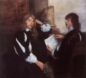 Thomas Killigrew and William, Lord Croft painting by Sir Anthony Van Dyck