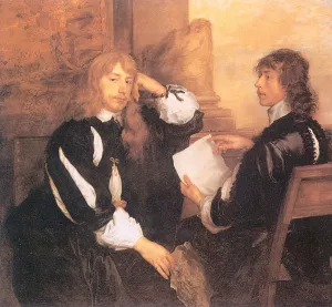 Thomas Killigrew and William, Lord Crofts by Sir Anthony Van Dyck Oil Painting
