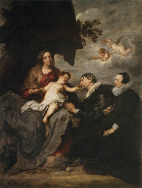 Main Product Photo of Virgin with Donors Painting by Sir Anthony Van Dyck