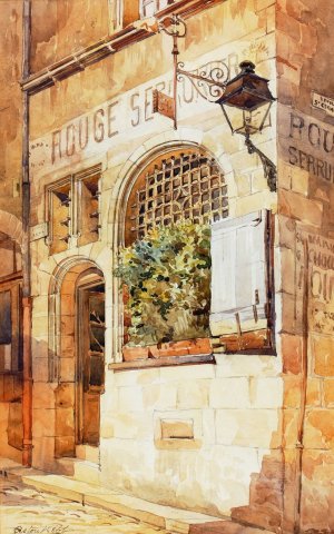 Locksmith's Shop by Sir Aston Webb Oil Painting