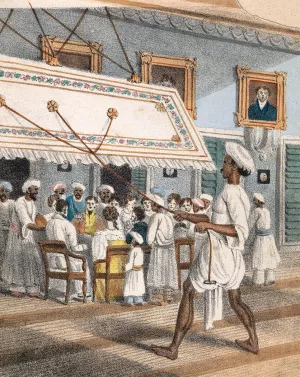 A Punca Bearer by Sir Charles D'Oyly Oil Painting