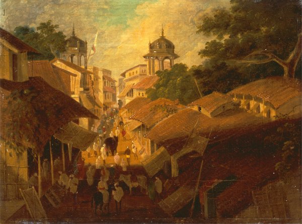 Main Product Photo of Street in Patna Painting by Sir Charles D'Oyly