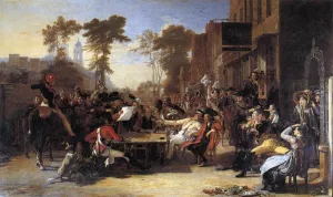 Chelsea Pensioners Reading the Waterloo Dispatch by Sir David Wilkie - Oil Painting Reproduction
