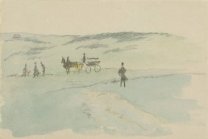 Landscape with Figures and a Carriage Oil painting by Sir David Wilkie