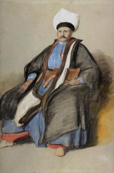 Portrait of Abram Jacob Messir  by Sir David Wilkie - Hand-Painted Oil Painting Reproduction