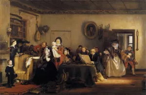 Reading the Will by Sir David Wilkie - Oil Painting Reproduction