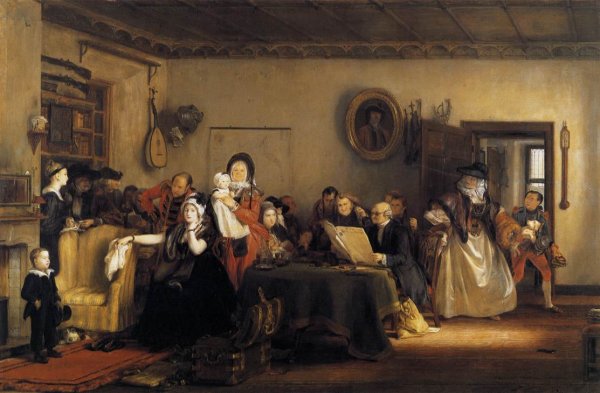 Main Product Photo of Reading the Will Painting by Sir David Wilkie