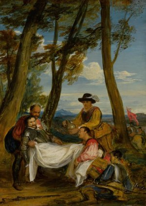 The Death of Sir Philip Sidney by Sir David Wilkie Oil Painting