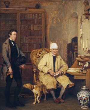 The Letter of Introduction by Sir David Wilkie Oil Painting