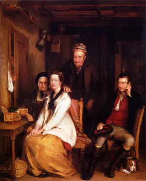 The Refusal From Burn's by Sir David Wilkie - Oil Painting Reproduction