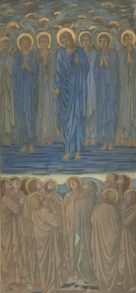 Ascension of Christ by Sir Edward Coley Burne-Jones Oil Painting