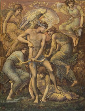 Cupid's Hunting Fields by Sir Edward Coley Burne-Jones Oil Painting