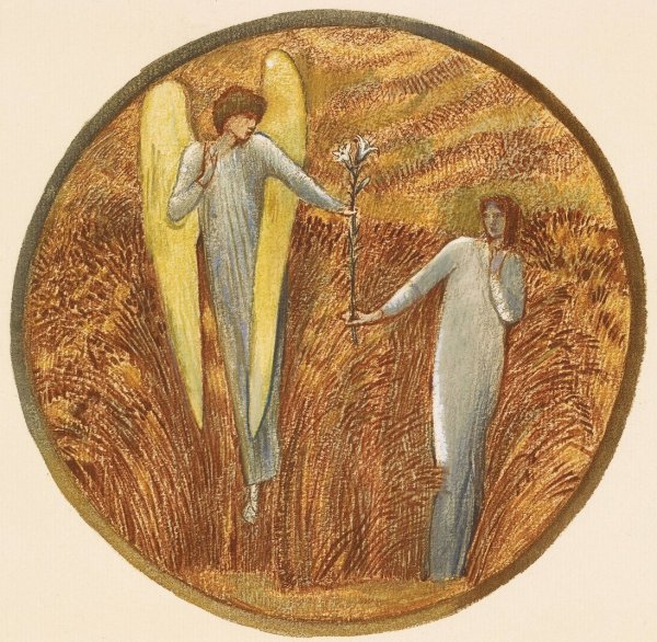 Main Product Photo of Flower of God  Painting by Sir Edward Coley Burne-Jones