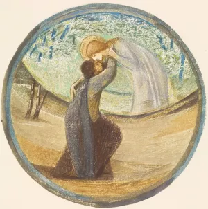 Golden Greeting by Sir Edward Coley Burne-Jones Oil Painting