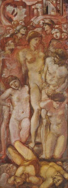 Helen Captive in Burning Troy by Sir Edward Coley Burne-Jones Oil Painting
