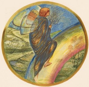 Ladder of Heaven by Sir Edward Coley Burne-Jones Oil Painting