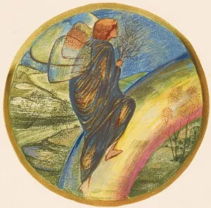 Ladder of Heaven by Sir Edward Coley Burne-Jones Oil Painting