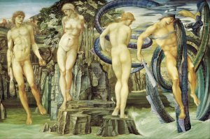 Perseus and Andromeda by Sir Edward Coley Burne-Jones Oil Painting