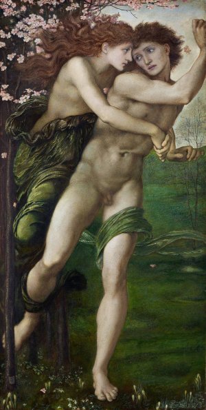 Phyllis And Demophoon by Sir Edward Coley Burne-Jones Oil Painting