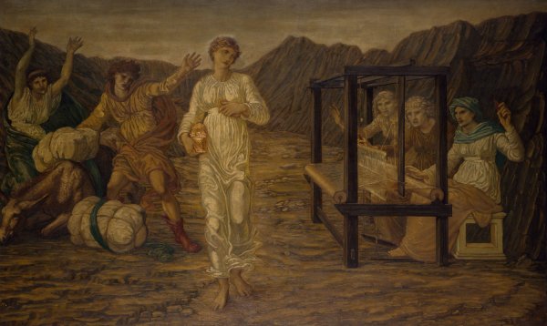Psyche set by Venus the Task  by Sir Edward Coley Burne-Jones - Hand-Painted Oil Painting Reproduction