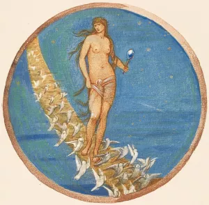 Rose of Heaven by Sir Edward Coley Burne-Jones Oil Painting