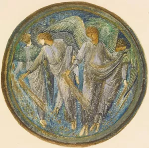 Scattered Starwort by Sir Edward Coley Burne-Jones Oil Painting
