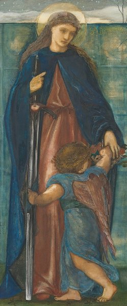 St Dorothy by Sir Edward Coley Burne-Jones Oil Painting