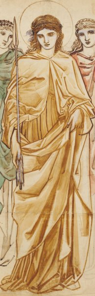 St Ursula Oil painting by Sir Edward Coley Burne-Jones