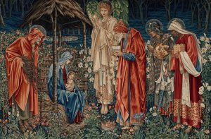 The Adoration of the Magi by Sir Edward Coley Burne-Jones Oil Painting