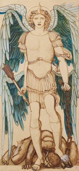 The Angels of the Hierarchy - Principates by Sir Edward Coley Burne-Jones Oil Painting
