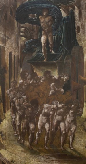 The Car of Love, or Love's Wayfaring by Sir Edward Coley Burne-Jones Oil Painting