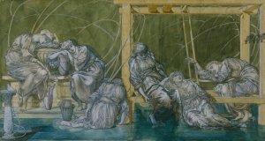 The Garden Court by Sir Edward Coley Burne-Jones Oil Painting