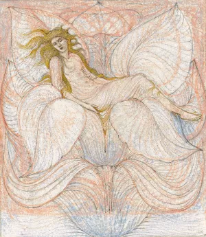 The Heart of the Lotus by Sir Edward Coley Burne-Jones Oil Painting