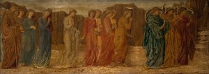 The King and other Mourners abandon Psyche to the Monster by Sir Edward Coley Burne-Jones Oil Painting