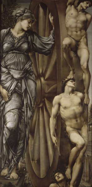 The Wheel of Fortune by Sir Edward Coley Burne-Jones Oil Painting