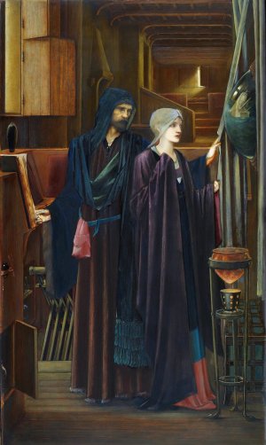 The Wizard by Sir Edward Coley Burne-Jones Oil Painting