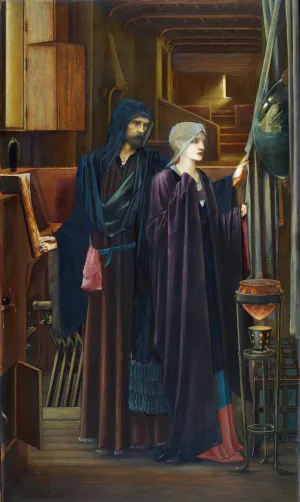 The Wizard by Sir Edward Coley Burne-Jones Oil Painting