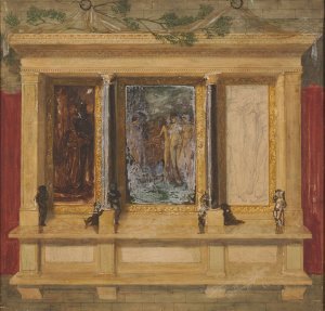 Troy Triptych - Compositional Study by Sir Edward Coley Burne-Jones Oil Painting