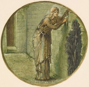 Wall Tryst by Sir Edward Coley Burne-Jones Oil Painting